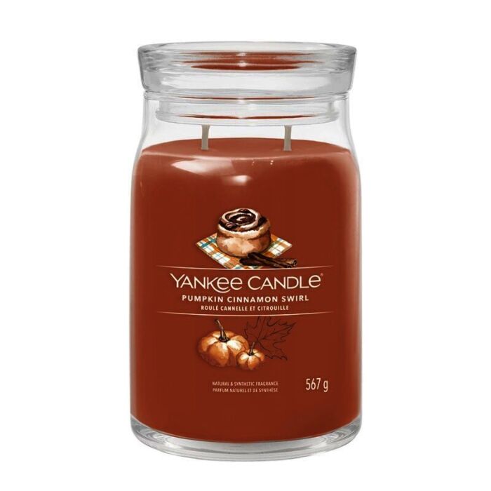Yankee Candle Pumpkin Cinnamon Swirl Candle - Large Jar